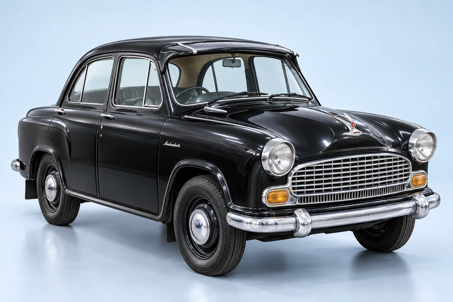 Studio illustration of Hindustan Ambassador Mark II